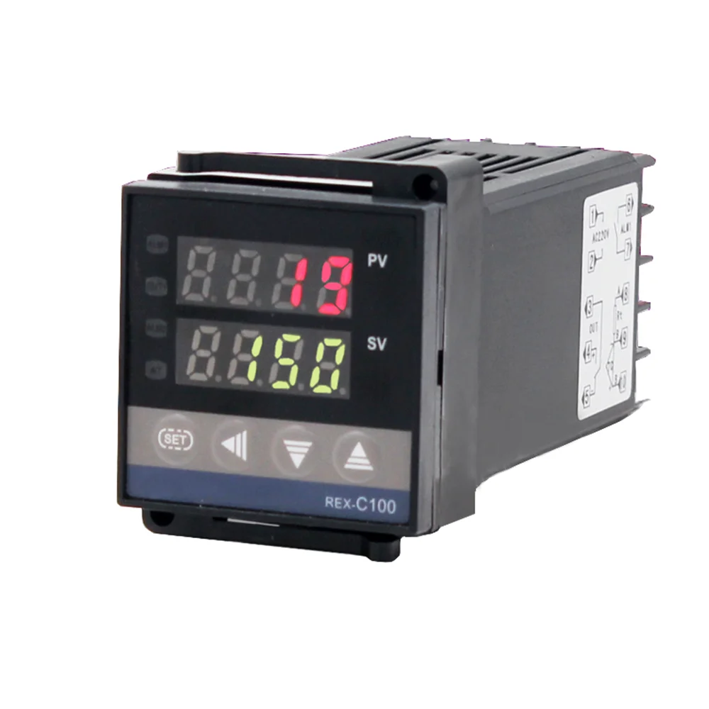 REX-C100 الرقمية PID متحكم في درجة الحرارة ترموستات 100-240 فولت 10A التتابع K الحرارية التحقيق أجهزة استشعار عالية الجودة