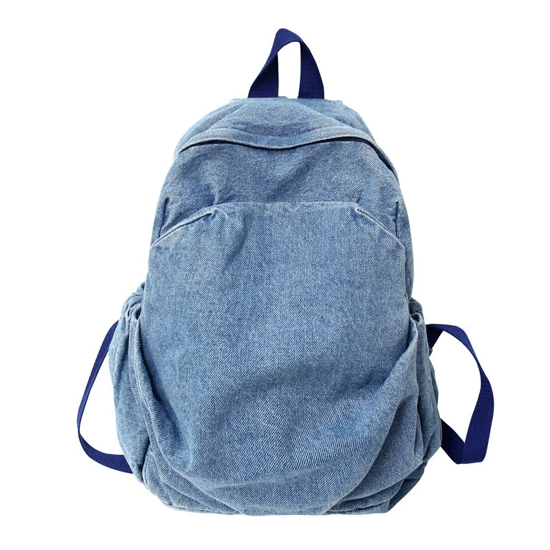 

Vintage Denim Jean Women Backpacks Preppy Style shoulder Bags Girls School Travel Casual daypacks Bagpack