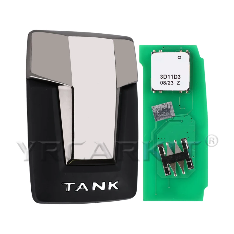 OEM สําหรับ Great Wall GWM ถัง 300 รถสมาร์ทรีโมทคีย์โลโก้ 4A/ID47 ชิป 4 ปุ่ม Fob อัจฉริยะรถเปลี่ยน