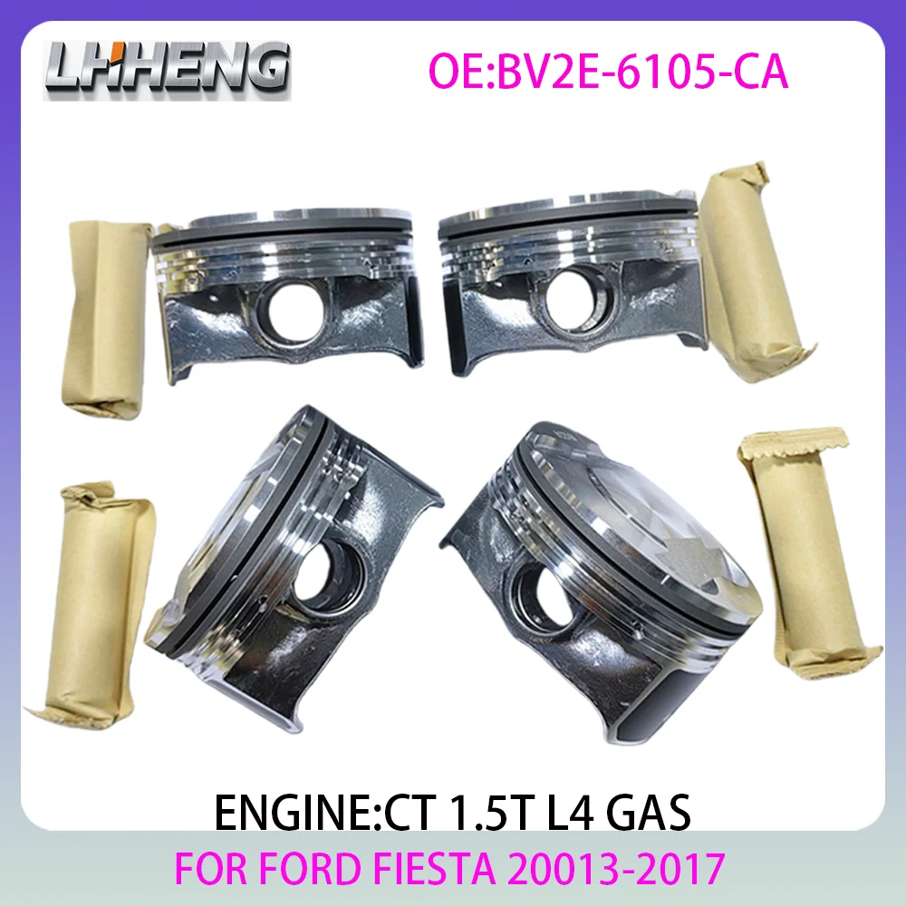 Conjunto de pistão e anel de pistão do motor para FORD ECOSPORT FIESTA Hatchback 1.5L 1.5 L T L4 GAS 2013-2017 CT CAF479Q0 BV2E-6105-CA