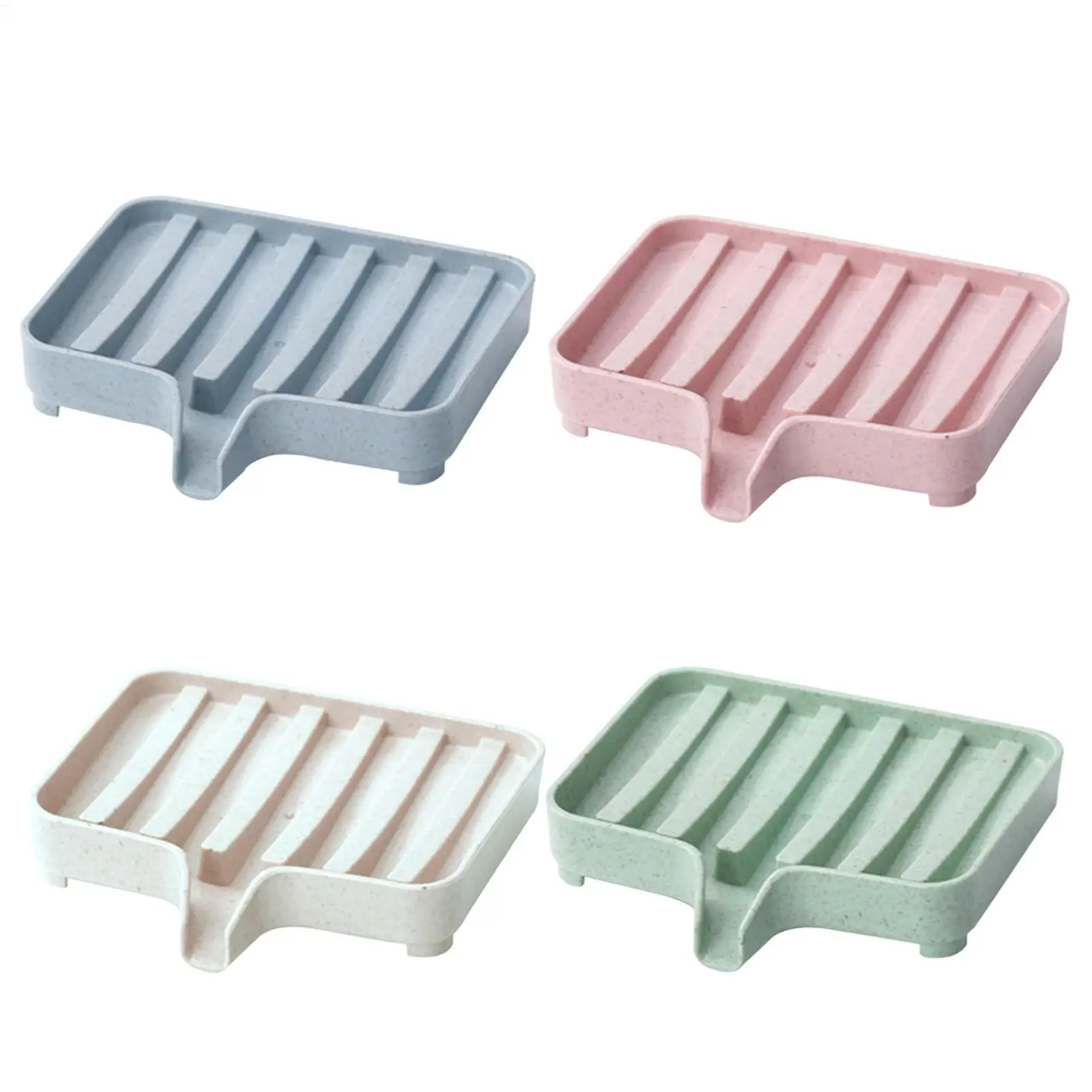Bathroom Soap Dish with Drain Hole Multipurpose Shower Soap Tray Space-saving Soap Storage Box Waterproof Durable Holder view 2
