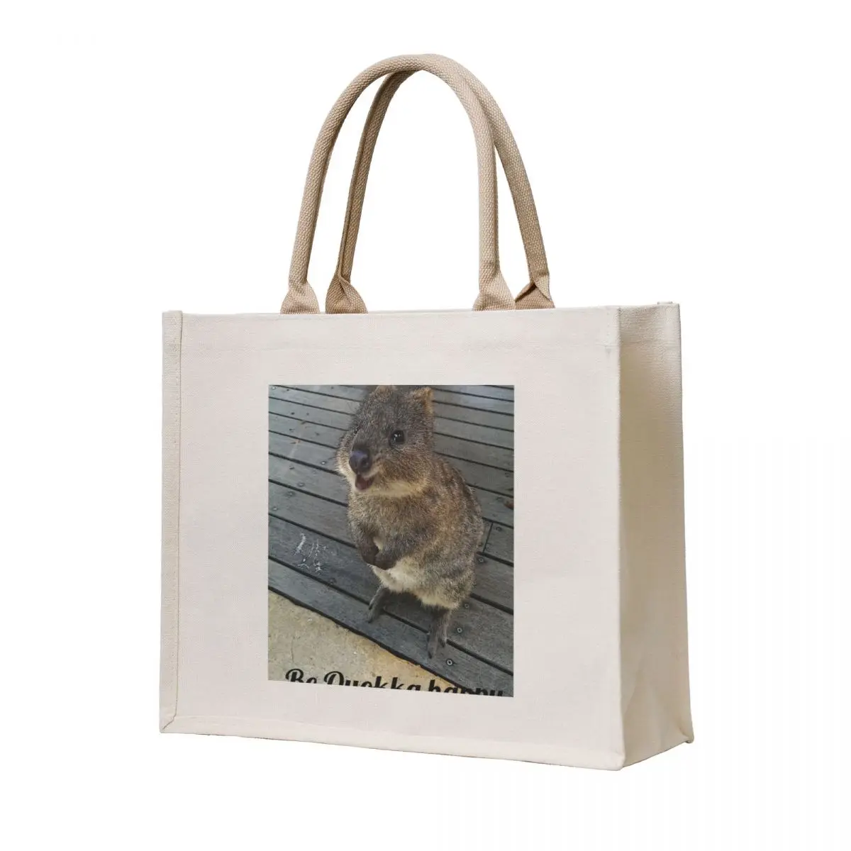 

Be Quokka happy Tote Bag tote bag women Reusable bags handbag