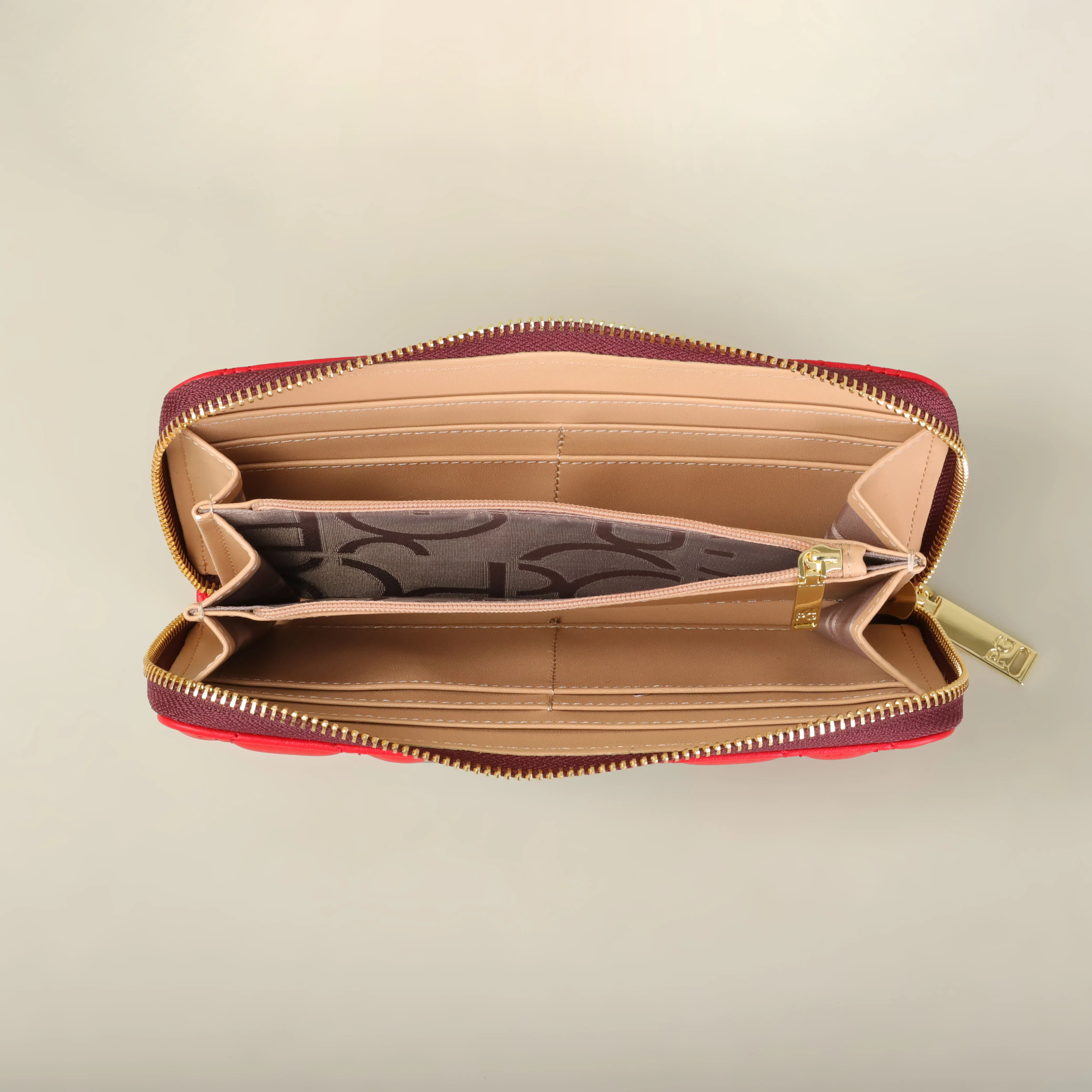 PG Women's Wallet Large Capacity Wallet Rectangular Card Holder Purse with Zipper for/Evening/Woman/Cellphone/Lady/Party