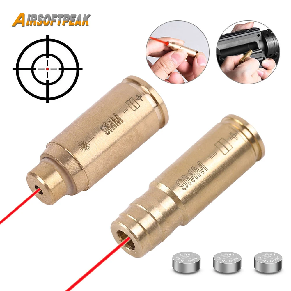 مُسْتَبْصِرَات الليزر الحمراء للبنادق: تقييم شامل لجهاز Red Dot Laser Brass Boresighter CAL 9MM .223.308.40.45.30-60.25-06.270