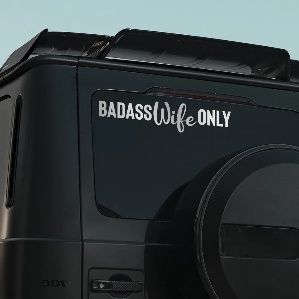 

Креативная наклейка Badass, женская буква, автомобильная наклейка, оконный порог, самоклеящиеся виниловые наклейки, ПВХ, аксессуары для украшения кузова грузовика