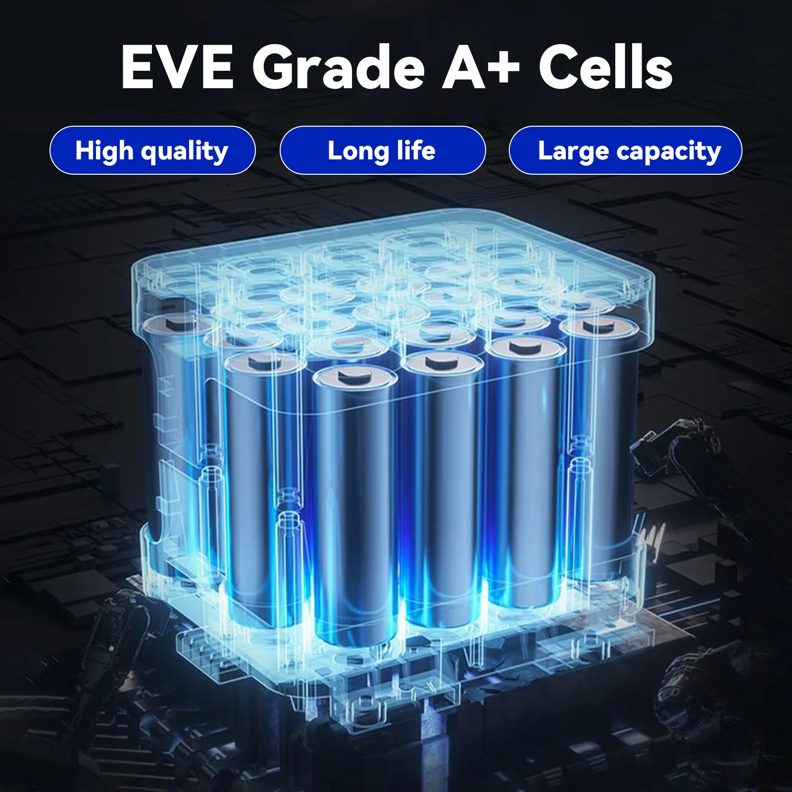 Wattcycle 12V 20Ah LiFePO4-batterij EVE klasse A+ cellen diepe cycli IP65 draagbaar duurzaam oplaadbaar elektrisch draagbaar vermogen