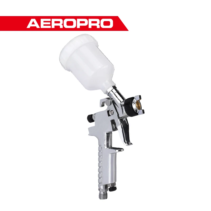 AEROPRO 0.8/1.0mm HVLP Spray Gun Touch Up Series Airbrush Paint Spray Painting Gun For Auto Painting Furniture Repair Decorating