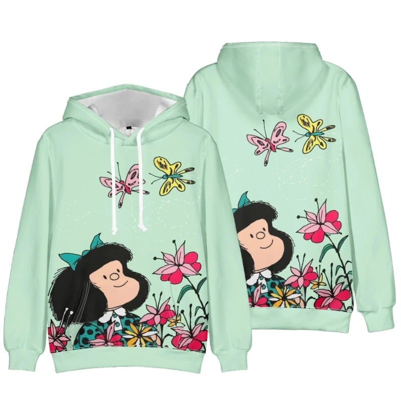 

Mafalda Merch Hoodies Pullovers Women Men Fashion Casual HipHop Style Sweatshirts New Long Sleeve Sweatshirts