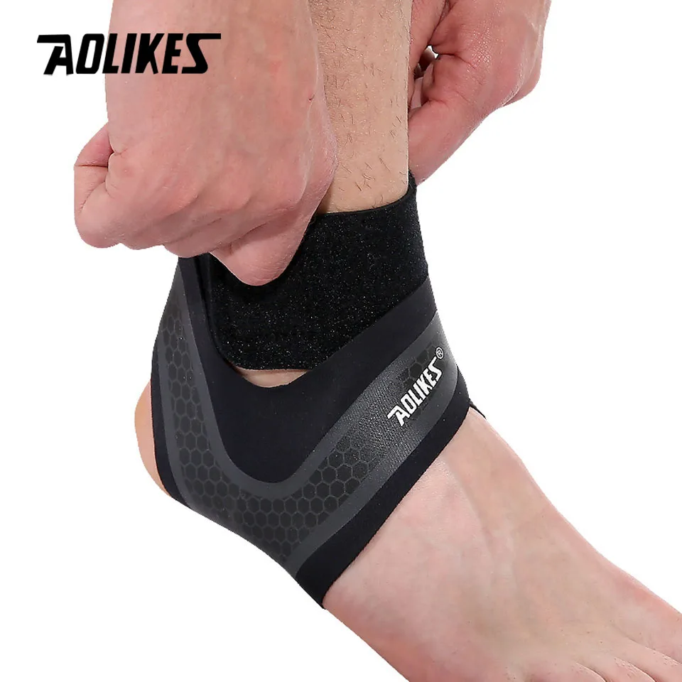 AOLIKES 1PCS New Elastic Ankle Support Adjustable Breathable Ankle Brace for Sports Protection Sprains Injury Heel Wrap Sleeve