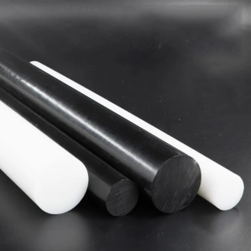 1/2/4pcs HDPE Rod Black White Ultra-high Polymer Polyethylene Rod UHMW Rod Machining Dia.10mm/15mm/20mm/25mm/30mm/35mm/40mm/45mm