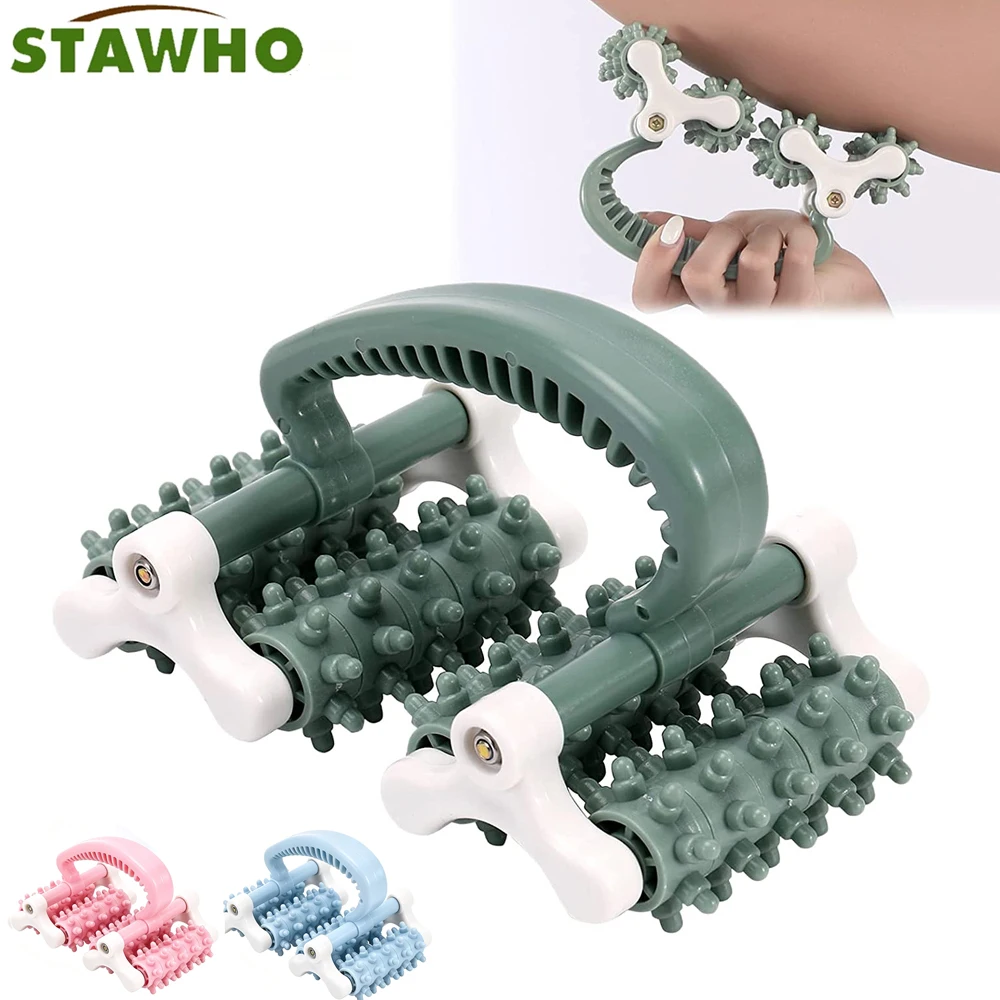 Handheld Massage Roller for Cellulite,Deep Tissue Trigger Point Tool for Fascia Release,Muscle Roller for Legs,Back,Thighs,Butt