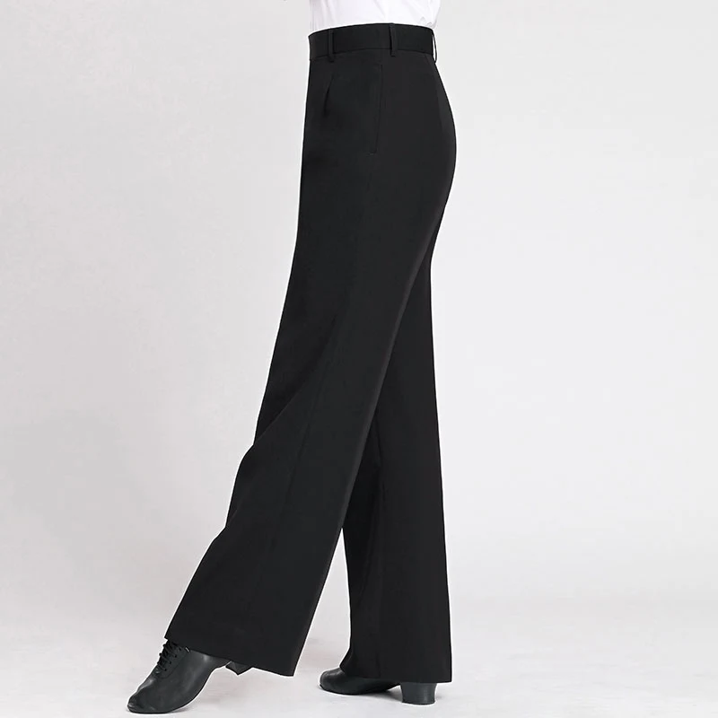 الذكور واسعة الساق اللاتينية الرقص السراويل قاعة الرقص الوطنية القياسية الرقص السراويل الجديدة الرجال السراويل التدريب الحديث السراويل السوداء DN21189