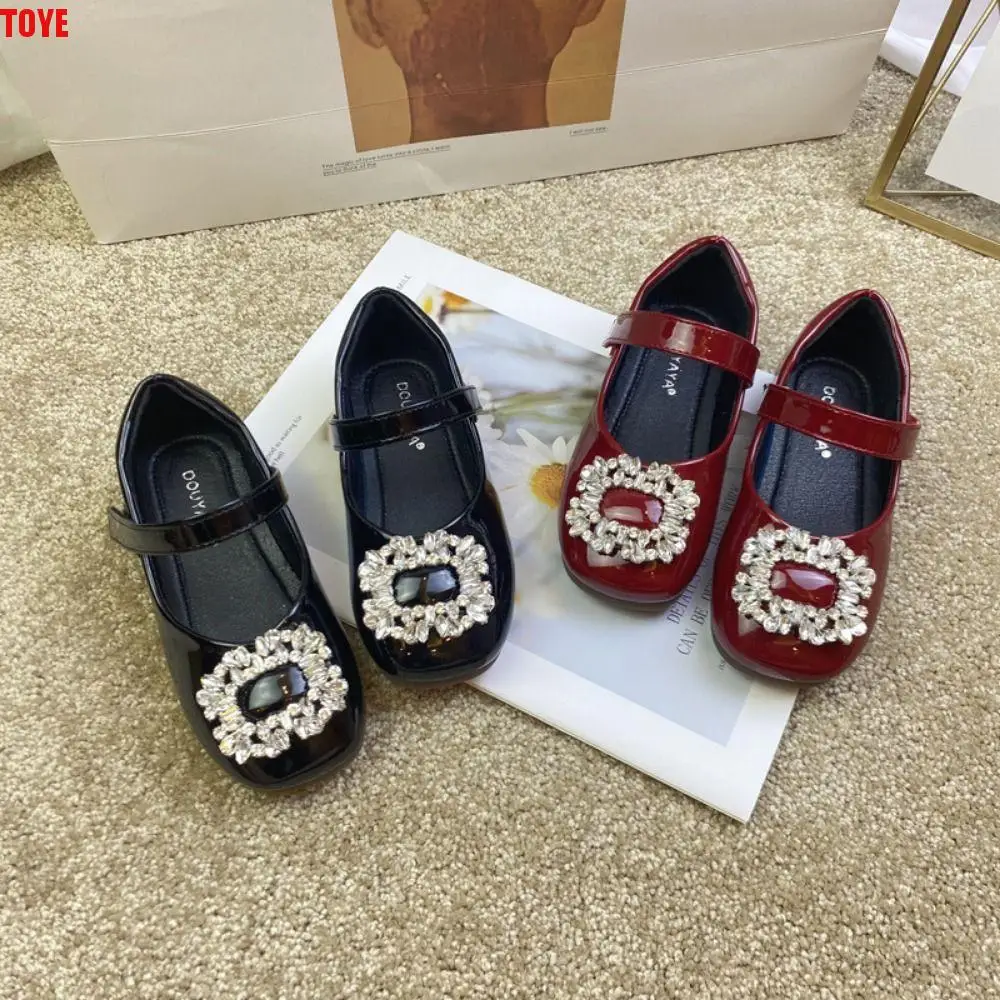 

Детская кожаная обувь из искусственной кожи, легкая детская обувь на мягкой подошве, туфли Мэри Джейн без шнуровки, стильная обувь принцессы для девочек, весенний сезон