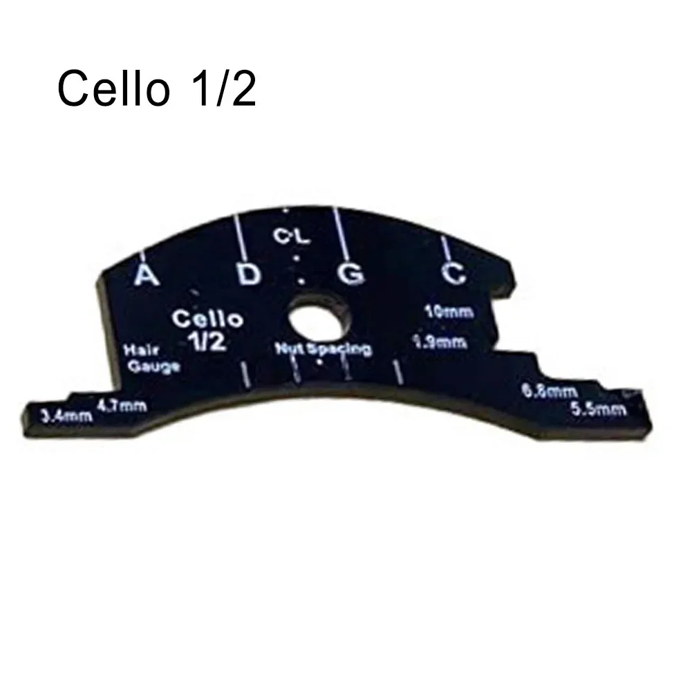 Cello Bridges Template Multifunctional Plastic Violin Bridge Repair Tool For Violin/Cello Instruments Multiple Sizes