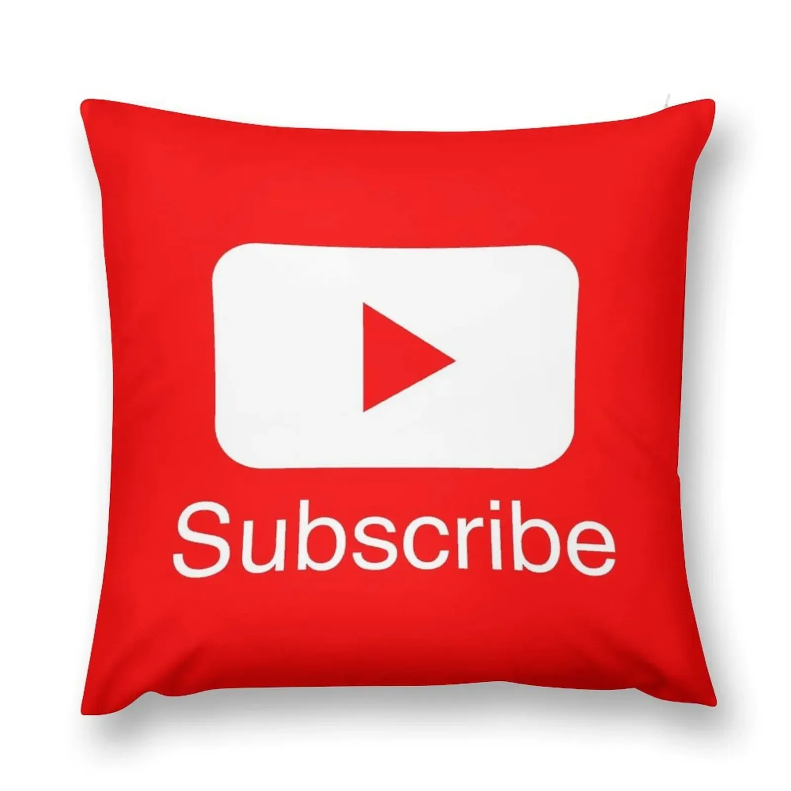 You Tube Subscribe Play Button Videos VLoggers Live Stream Throw Pillow Christmas Covers Throw Pillow Bed pillowcases pillow