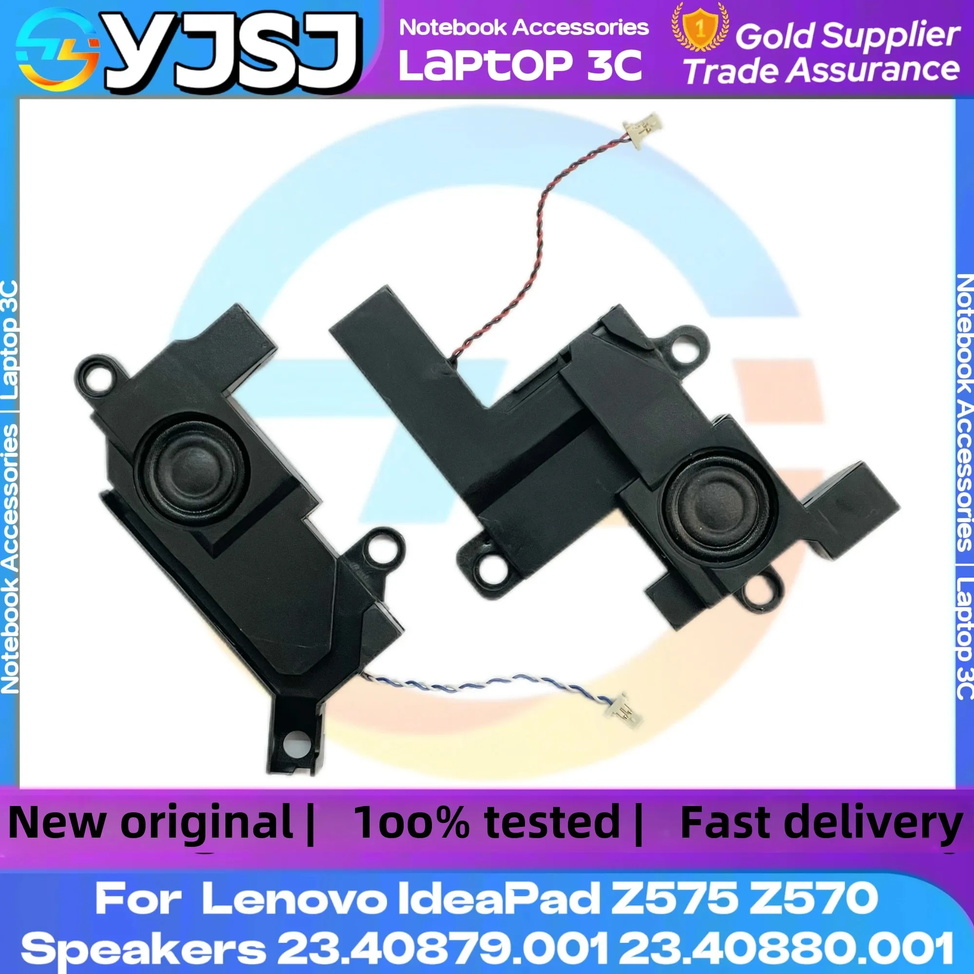 Wholesale New For Lenovo IdeaPad Z575 Z570 Laptop Speaker 100% Work Tested Internal 23.40879.001 23.40880.001 Horn a Pair