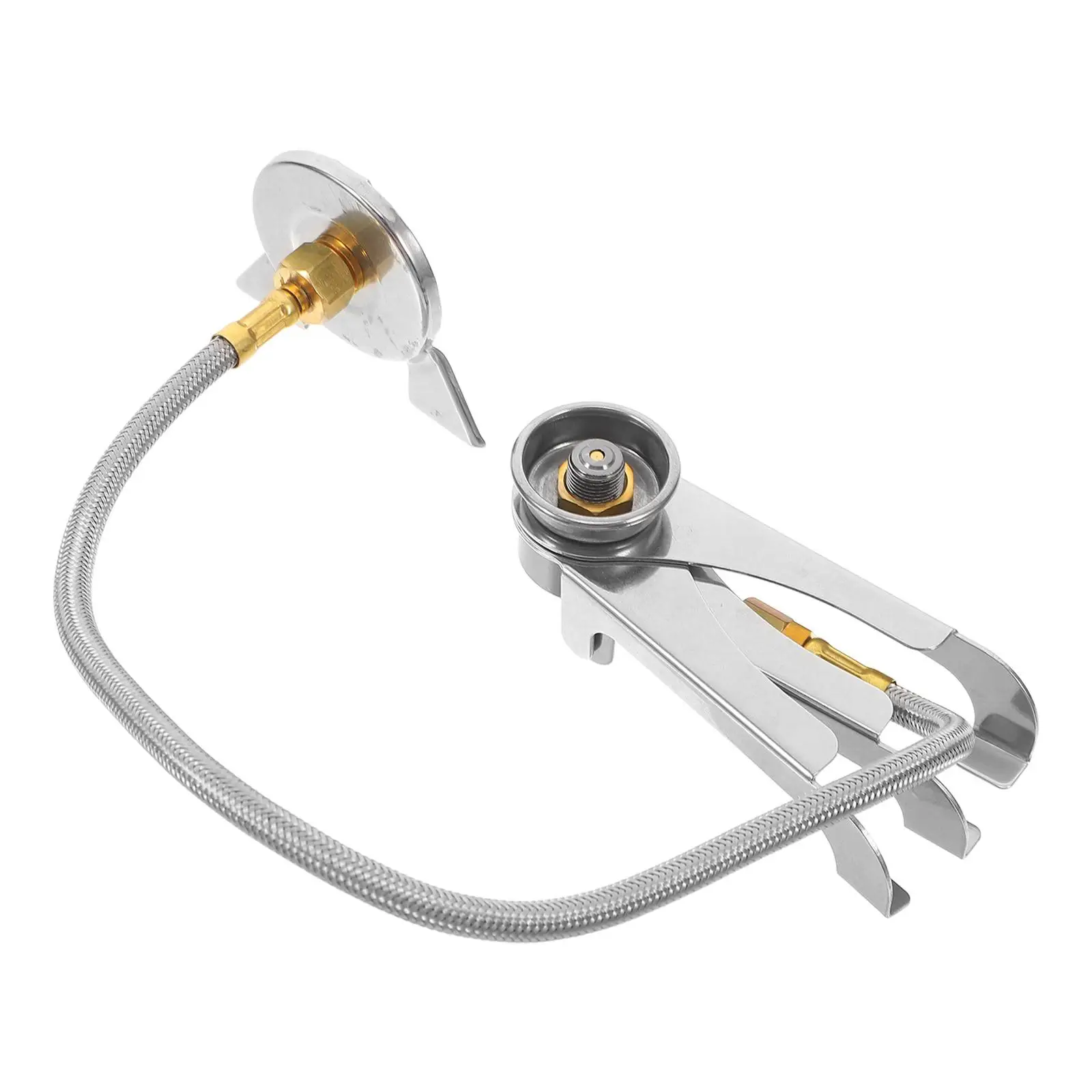 

Outdoor Stove Converter Camping Gas Adapter Aluminum Alloy 316 Stainless Steel Propane Tank Fittings Splitter Valve Canister
