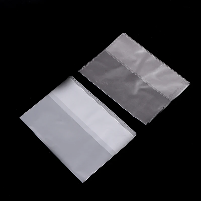 Juste de protection transparente pour passeport, étui à documents étanche, matériau PVC conviviale ré, portefeuille pour carte de crédit, 3 pièces