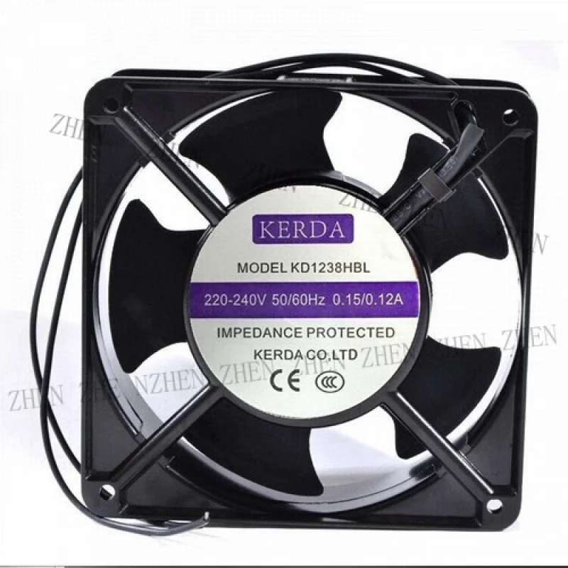 

Y для KERDA Fan KD1238HBL AC 220 В 0,15 А/0,12 А 12 см 12038 2-проводной корпусной вентилятор