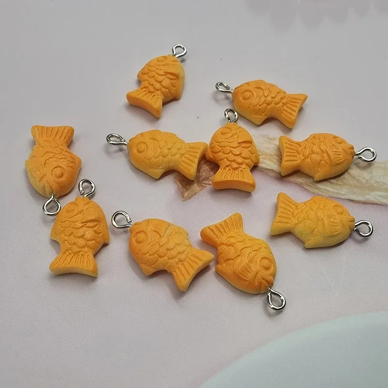 10pcs Korea Koi Fish Resin Charms Cute Floating Pendants DIY Simulation Earring Keychain Jewelry Accessory view 6