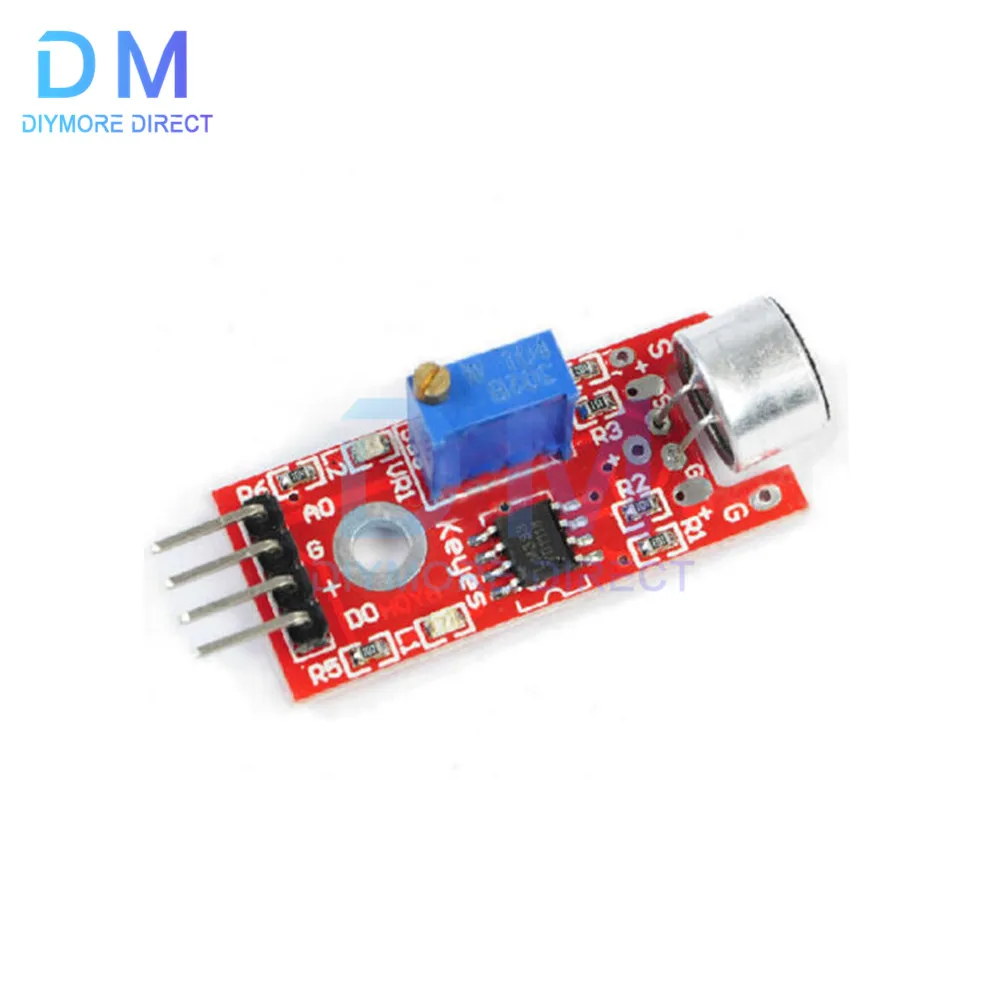 Módulo de detección de Sensor de sonido de voz de micrófono para Arduino AVR PIC sensores de salida Digital analógicos KY-037