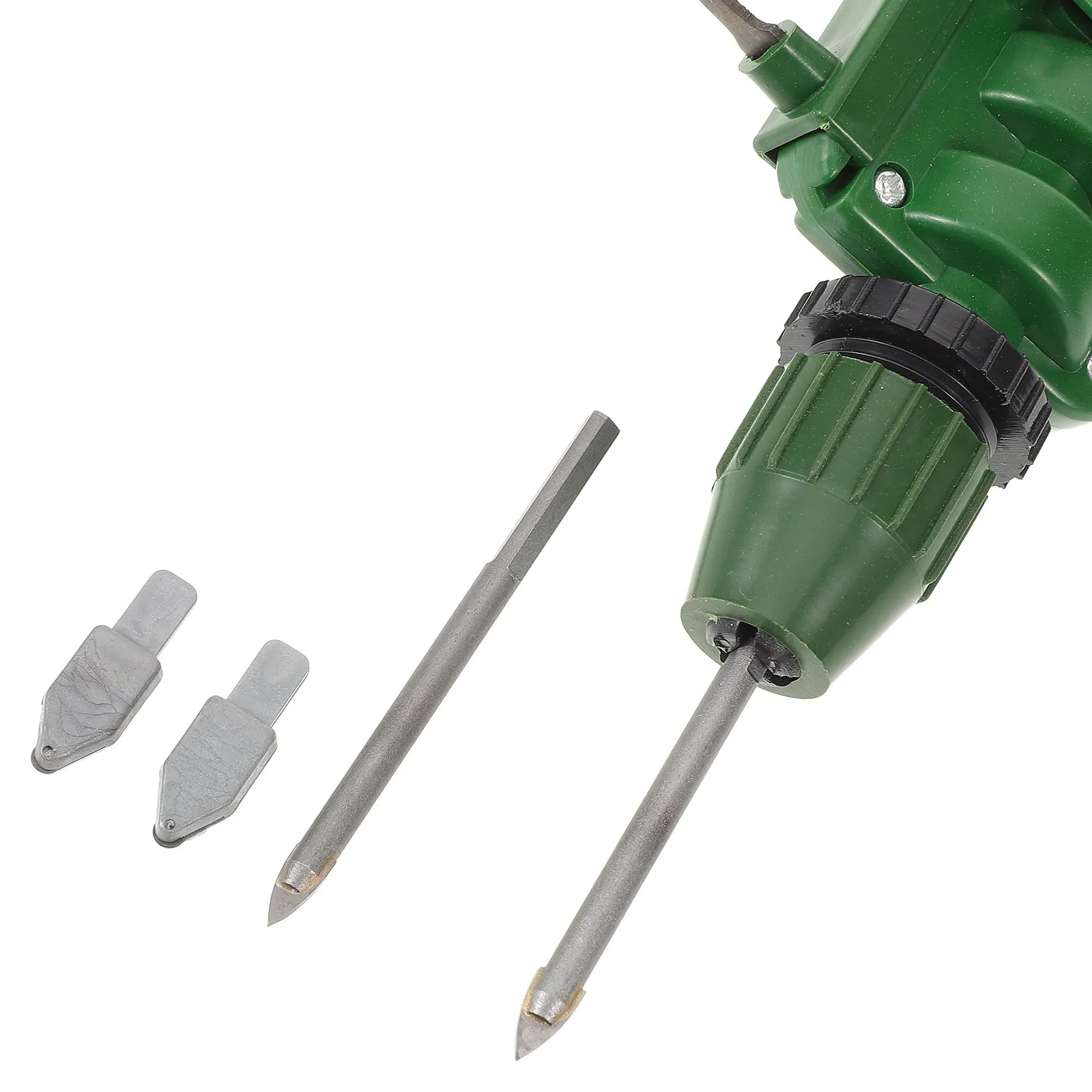 1Set Portable Glass Cutting Tool Hand Crank Punch Opener for Tiles Glass Bottles Mirrors Ergonomic Grip Metal Plastic