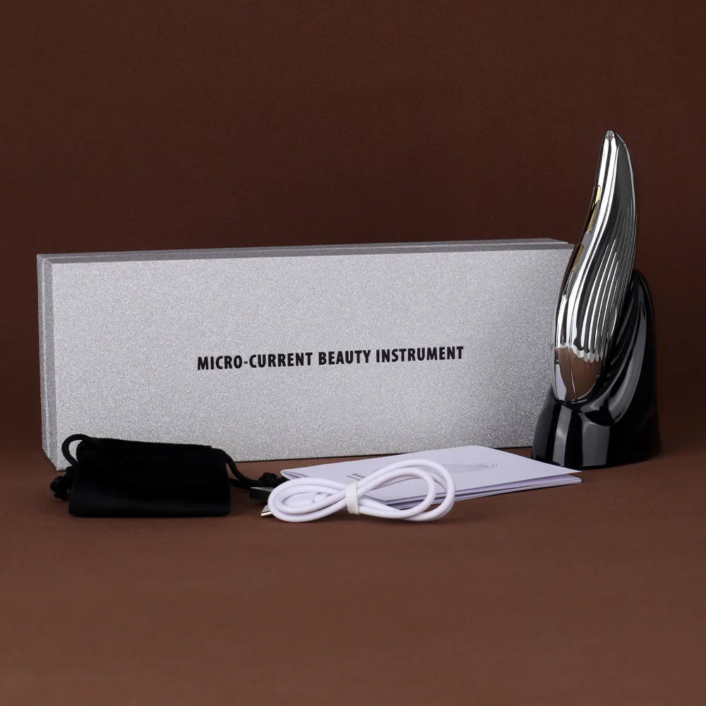 Plugue usb material abs uso doméstico equipamento de beleza quente rosto e pescoço instrumento de levantamento guasha pele aperto estoque massageador