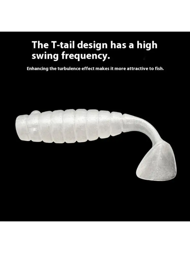 

10Pcs Fishing Lures for Saltwater Paddle Tail Swimbaits T Tail Baits Artificial Baits Fishing Lure for Trout Swim Baits