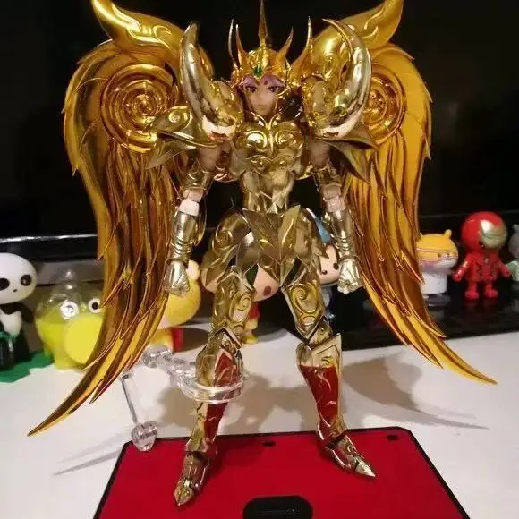 Metal Club/MC Model Saint Seiya Myth Cloth EX Aries MuSOG/Soul of God with Totem/Object Gold Knights of the Zodiac Action Figure