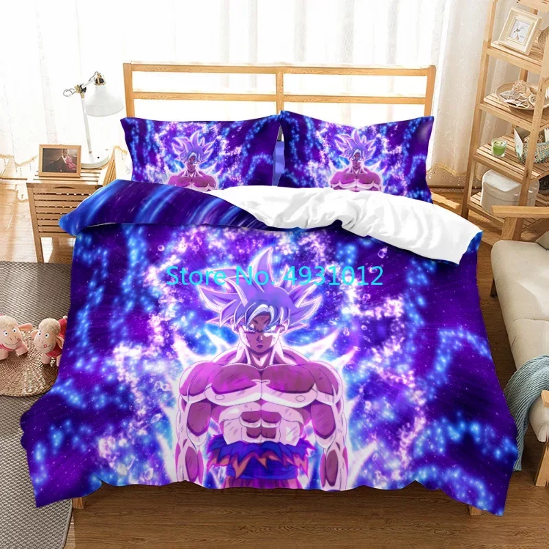 

Anime Japanese Dragon Ball Z Son-Goku Boys Bedding Set Pillowcase Bedclothes 3D Print Kids Boy Girl Quilt Duvet Cover Gift