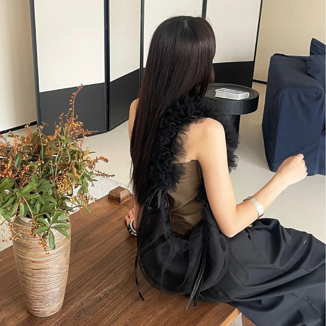 Korean Women Bag Lace Fashion New Sweet Drawstring Folded Shoulder Bag Pures and Bags Crossbody Girls Bag