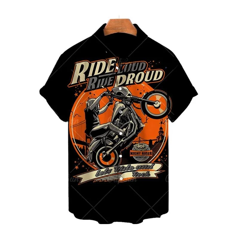 

Digital Print Men's ort Sve irt Abstract Pattern Loose Fit Summer Casual Faion ly Suitable ort Sve Blouse