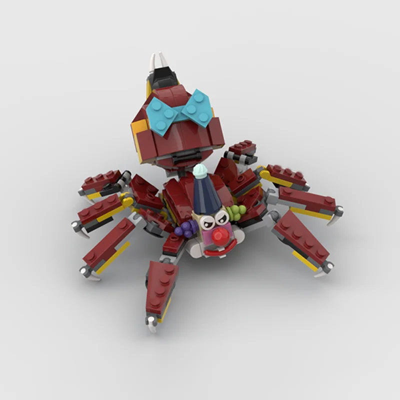 175 قطعة MOC العنكبوت المهرج الخالق 3 1ed نموذج اللبنات تجميع DIY بها بنفسك فكرة هدايا عيد الميلاد التعليم لعبة الطوب الاطفال عيد ميلاد #4