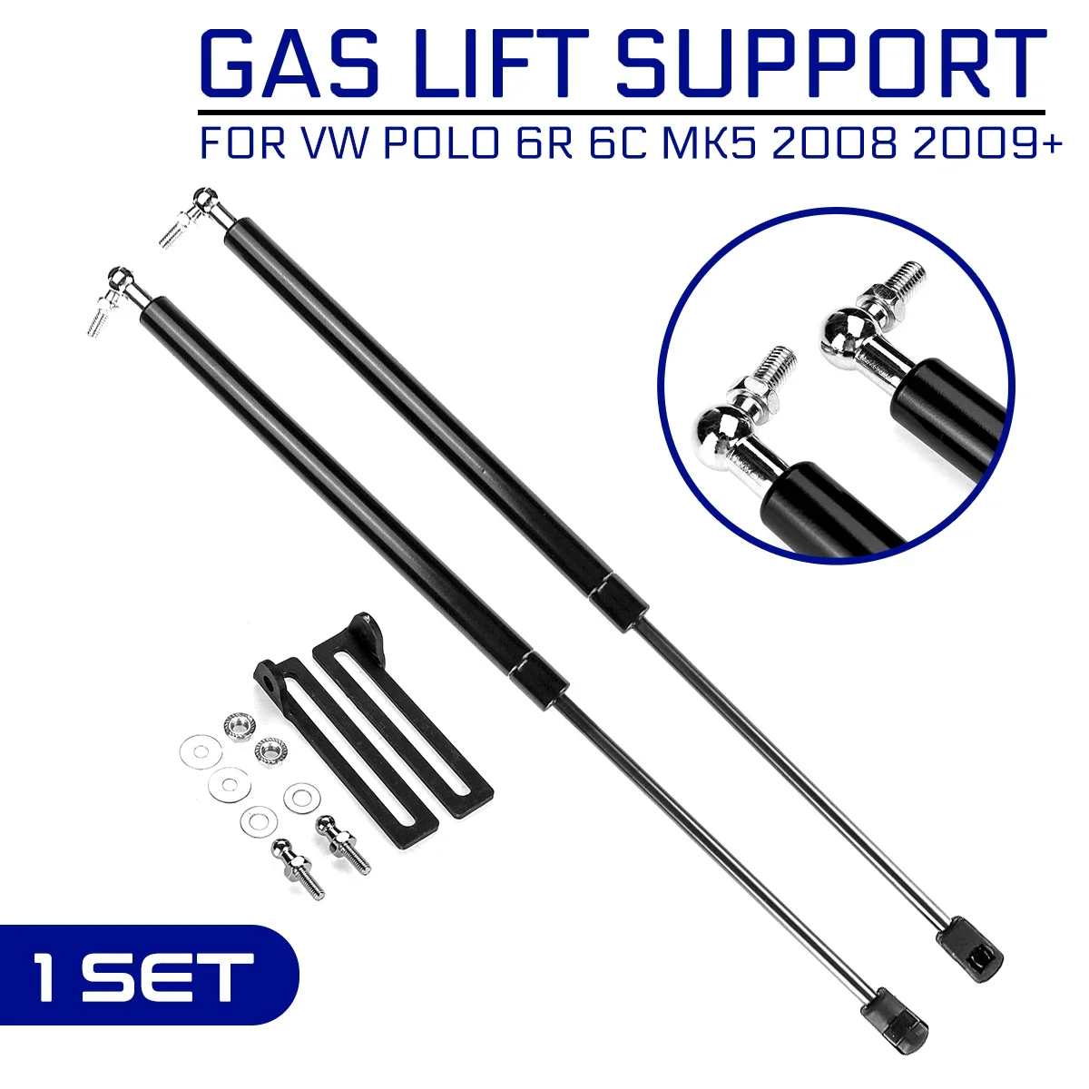 

Refit Bonnet Hood Gas Shock Lift For Volkswagen For VW Polo 6R 6C MK5 2008 2009+ Strut Bars Support Rod Gas Spring