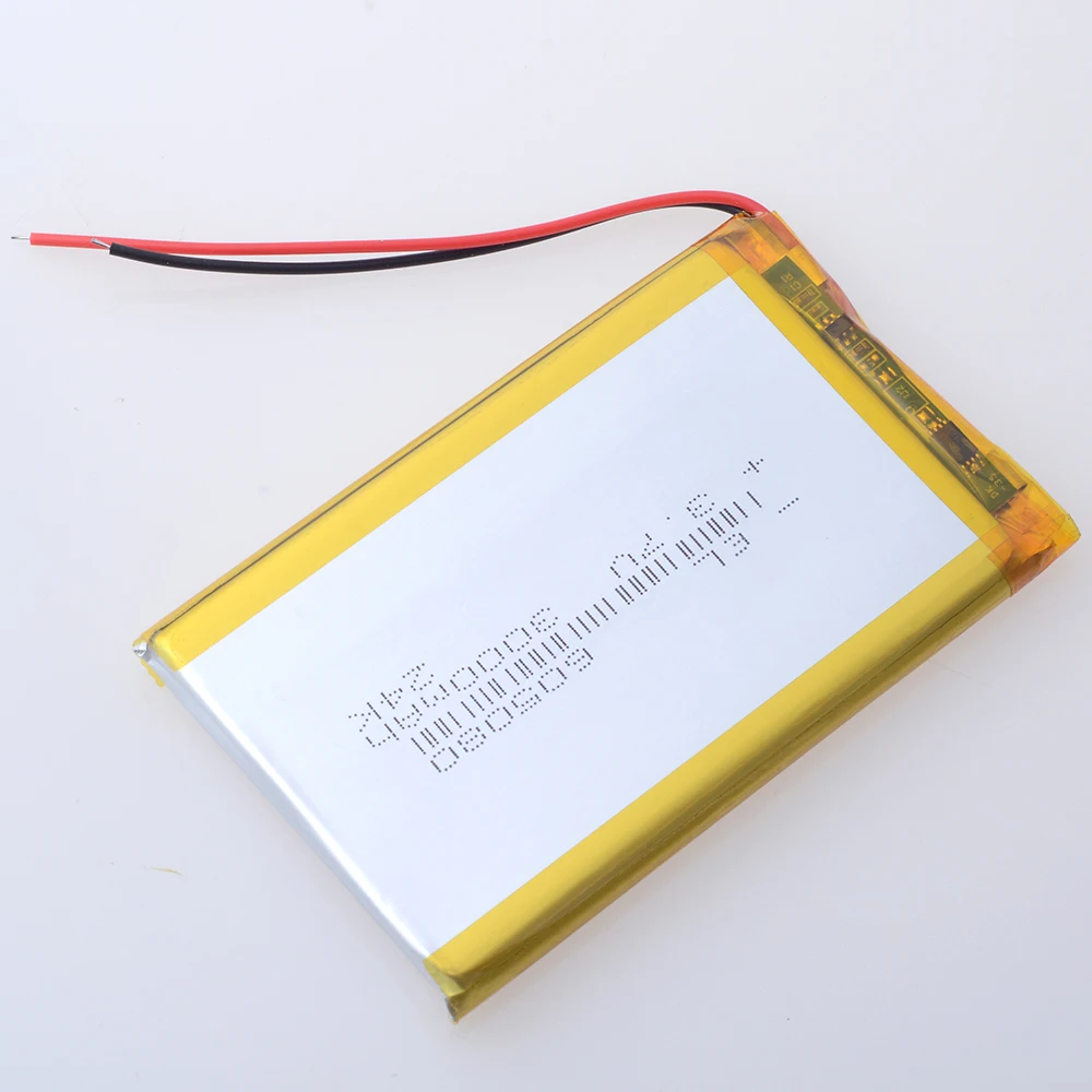 10 unids/lote CE ROHS 3,7 V 3000mAh 605080   Baterías de litio recargables del polímero de la batería Li-Po para el banco del poder de la tableta PC del E-book