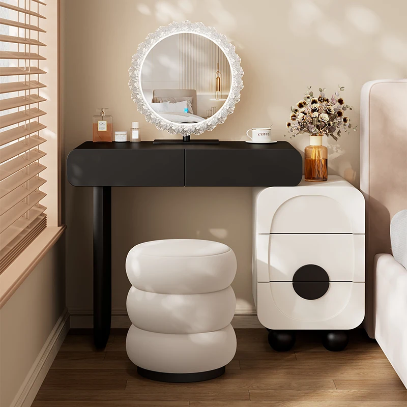 

Nordic Style Stool Dressing Table Women Modern Minimalist Toiletries Dressing Table White Storage Tocador Maquillaje Accessories