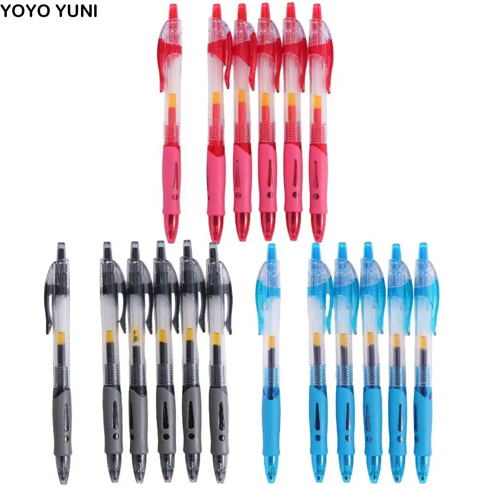 

Black/Red/Blue Retractable Pens Examination Large Capacity Ink Ballpoint Pen Writing 0.5mm Gel Pens School Supplies