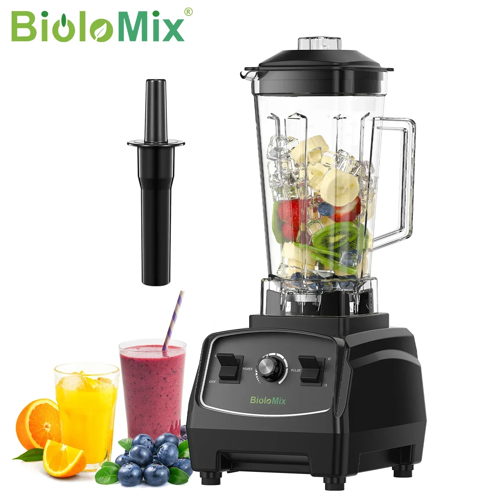 BPA Free 3HP 2200W Heavy Duty Commercial Grade Blender Mixer Juicer High Power Food Processor Ice Smoothie Bar Fruit Blender