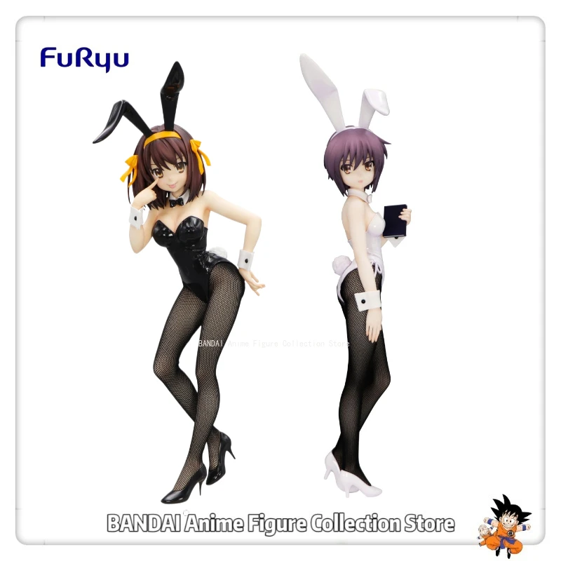 En Stock Original FuRyu la melancolía de Haruhi Suzumiya BiCute Bunnies figura-Haruhi Suzumiya/Nagato Yuki juguetes figuras modelo