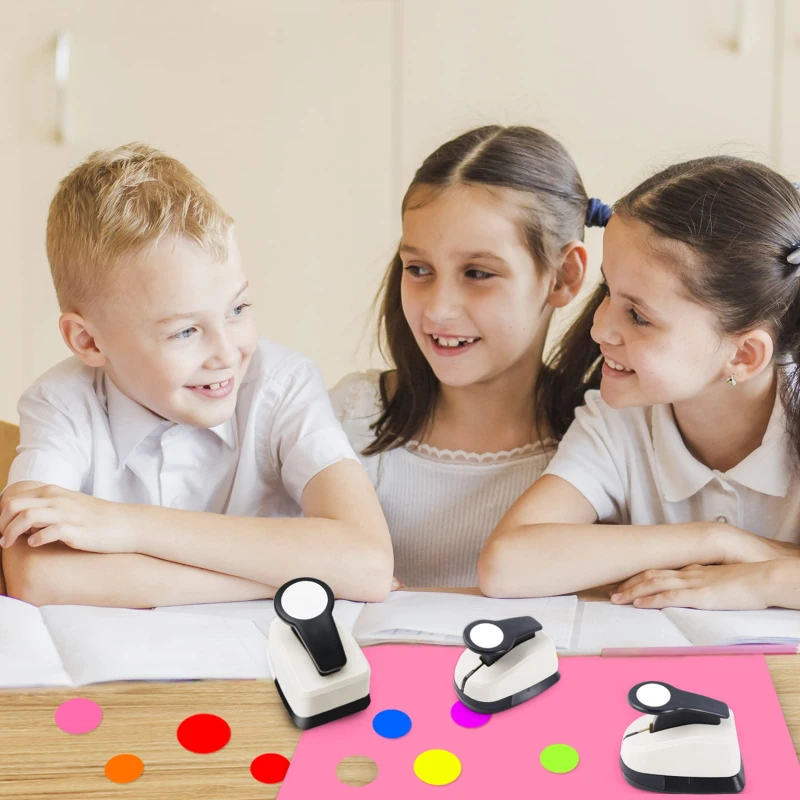 جهاز النقش المستدير 9/16/25/38/50 مللي متر جهاز تعليمي للأطفال مكتب آلة ثقب يدوية