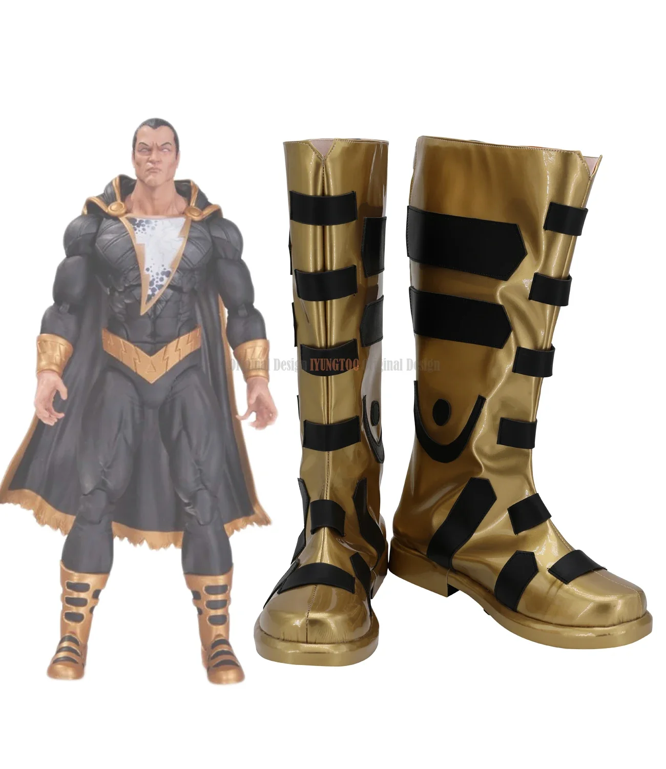 

Black Adam Boots Cosplay DC Comic Teth-Adam Cosplay Boots Custom Made Shoes for Boys and Girls Any Size