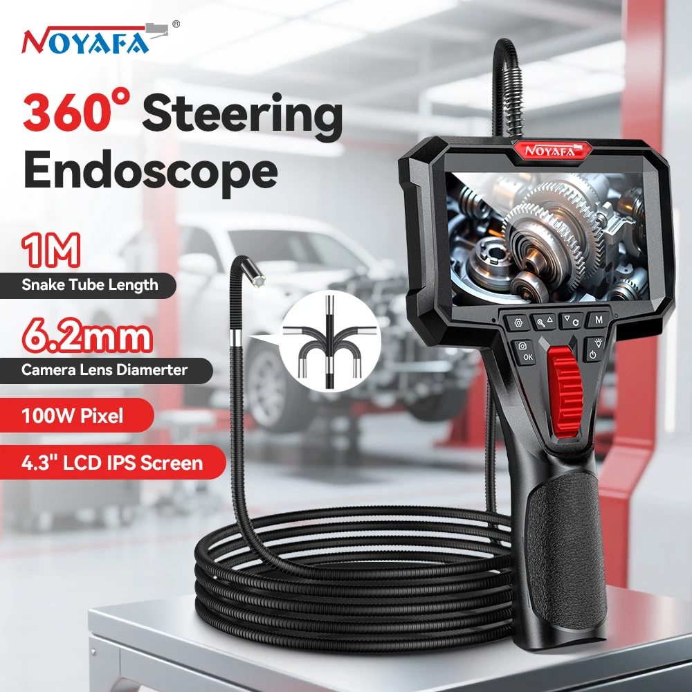 

NOYAFA NF-T20 Industrial Inspection Camera 360° Steering 4.3-inch HD Screen Suitable for Automobile Pipeline Maintenance