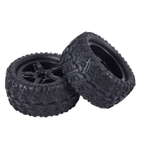 MACH-4Pcs Rubber Tires Tyre Wheel P6973 For Remo Hobby Smax 1621 1625 1631 1635 1651 1655 1/16 RC Car Upgrade Parts