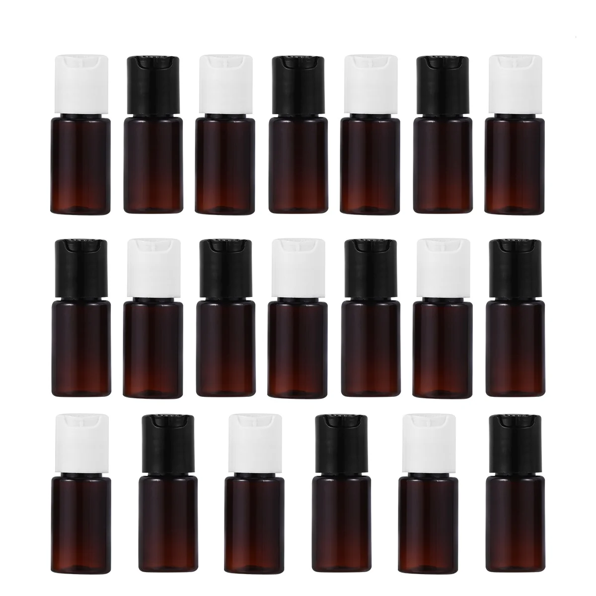 

20pcs 10Ml Brown Refillable Travel Lightweight Durable For Shampoo Face Wash Lotion Body Wash Sun Cream Outdoor Sports