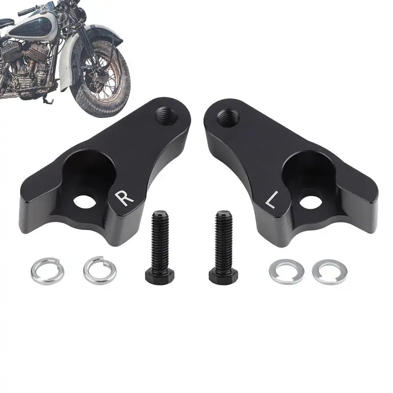 Rear Strut Mount 2 Inches Black Matte Rear Shock Mount Kit Aluminum Alloy Shock Mount Rear Shock Absorbers For Motorcycle Street