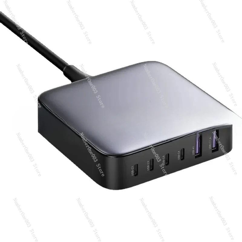 Adapters 100W 200W C Desktop Nexode 6 Ports Gan PD Fast Charger with 3ft USB C To C Charging Cable