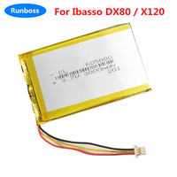 3000mAh Replacement 605083 3.7V Battery for Ibasso DX80 X120 DX200 Player Li-po Lithium Polymer Rechargeable Accumulator Pack