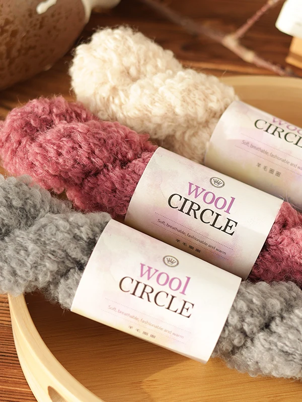 High Quality Beautiful Wool Yarn for Hand Knitting Scarf Sweater Soft Cozy Medium Thick Mohair Ball DIY Crafting Material