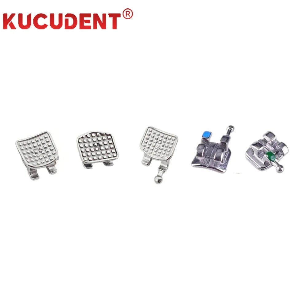 200 stücke Dental Kieferorthopädische Klammern Metall Hosenträger MIM Monoblock Mini Roth/MBT 0,022 Haken 345 Zahnmedizin Halterung Behandlung Material