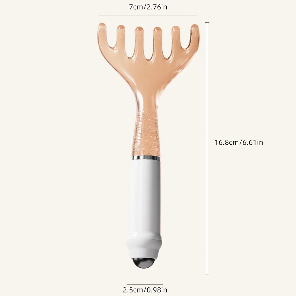 مشط رعاية الرأس مشط تدليك ميريديان ستة مخالب غوا شا كشط مدلك واسعة الأسنان الوجه غوا شا كشط تدليك الجسم الرعاية